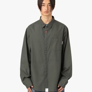 YESEYESEE Multi Colored Button Plain Shirts - Charcoal